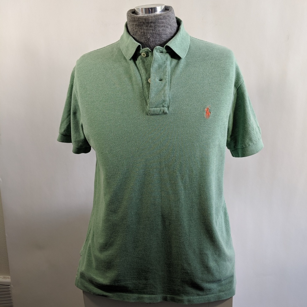 Polo by Ralph Lauren Mens M Green Golf Polo Shirt - Picture 1 of 6